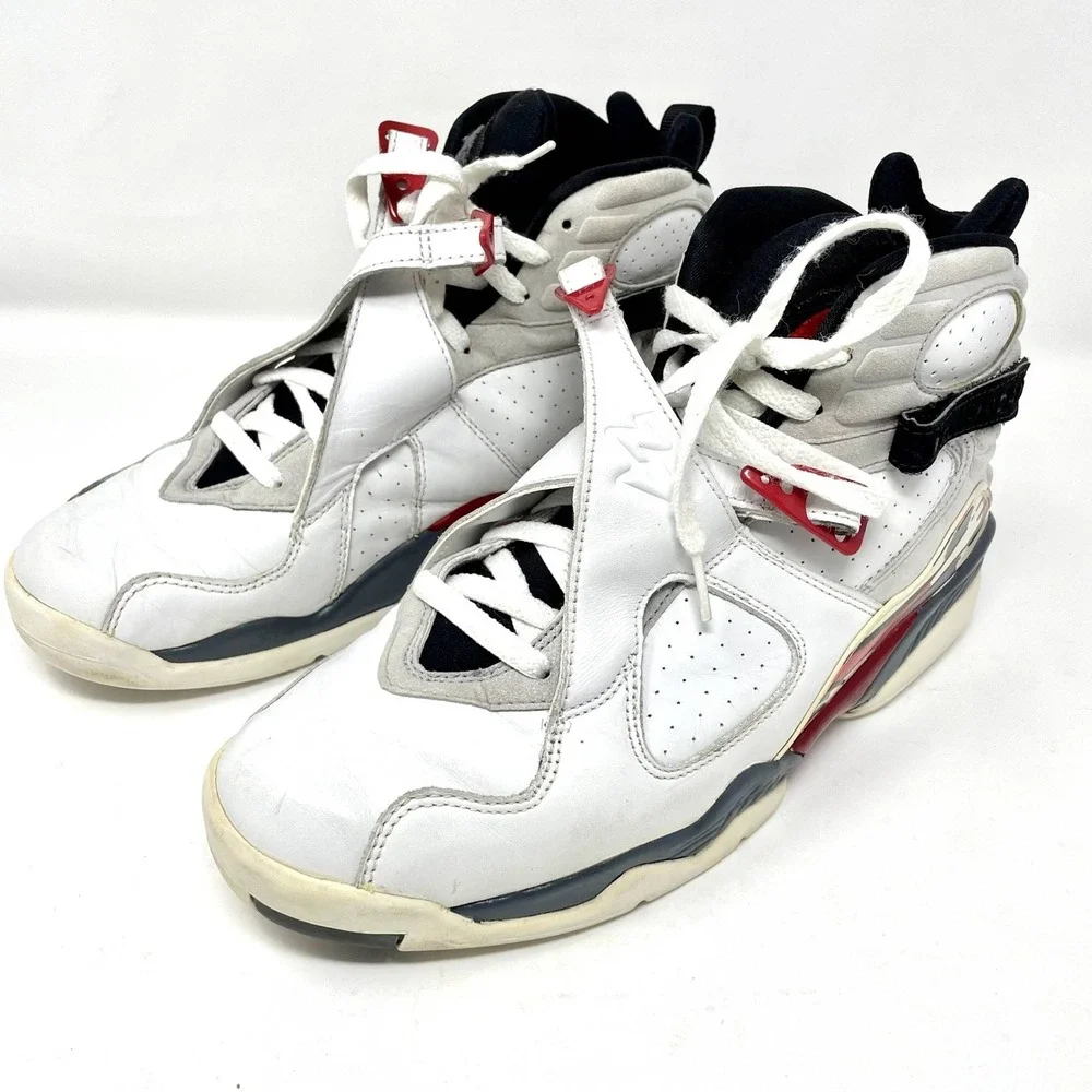 Nike Air Jordan 8 Retro Bugs‎ Bunny Men 11 White Vintage Shoes 2002 305381 101